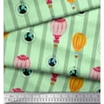 thumbnail image 3 of Soimoi Rayon Fabric Stripe & Hot Air Balloon Holiday Decor Fabric Printed Yard 56 Inch Wide, 3 of 3