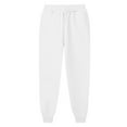 thumbnail image 5 of Sweatpants for Women Cotton Loose High Rise Pockets Cozy Cinch Bottom Plus Size Workout Sports Jogging Pants (X-Large, White), 5 of 5