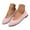 Pink, variant on XIMIN Womens Block Heel PU Pointed Toe Comfortable Suede Flats Shoes Portable Pumps Ballet Flat Slip-on Ballerina Pumps Shoes Dress Shoes Ladies Loafers