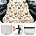 thumbnail image 6 of Xoenoiee Rooster Chicken Egg Print Car Seat Cover for Back Seat, Waterproof Bench Seat Cover, Universal Rear Bench Towel Seat Covers Nonslip Pet Backseat Protector for Cars Trucks SUVs, 6 of 7