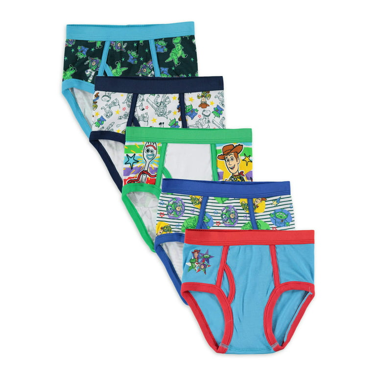 Toy Story Boys Underwear Briefs for Kids Features Woody and Buzz Lightyear  Size 4