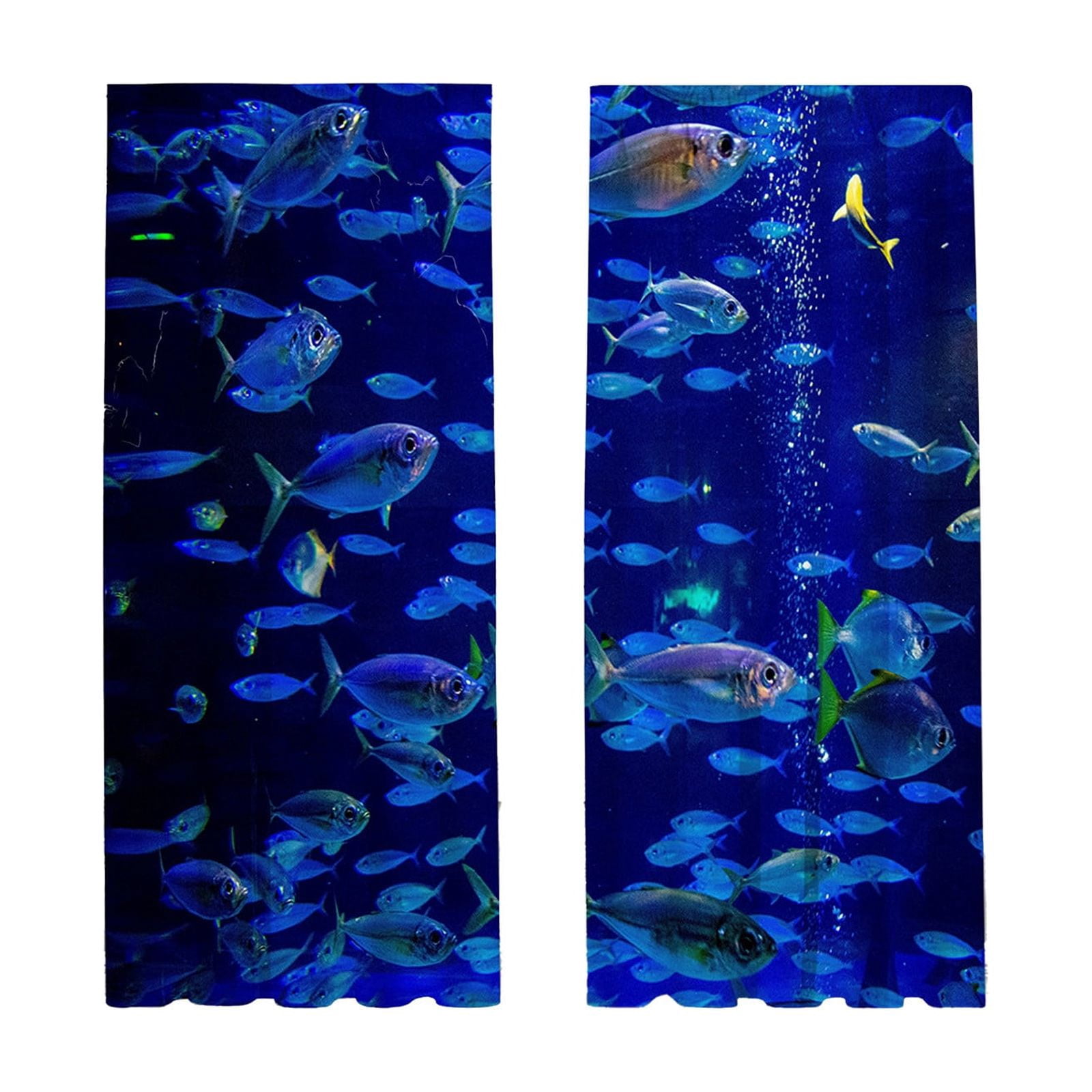 Fashion Printed Light Blocking Curtain with Pleated Design, Suction Cup Window Cover for Room Darkening and Privacy, Portable Window Shade for Home Office and Bedroom Decor