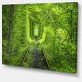 thumbnail image 2 of Forêt Autour du Rail Tunnel d'Allée - Impression sur Toile de Paysage, 2 of 4