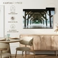 thumbnail image 5 of Elephant Stock Wrightsville Crystal Pier Wall Art - Horizontal Canvas Wall Art - Living Room Wall Decor - Nautical Canvas - Gray And Blue Decor - 24" x 16", 5 of 8