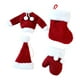 thumbnail image 5 of Medias navideñas colgantes, diseño de escena de medias, accesorios, gorro de Papá Noel, decoración para de Navidad, adorno navideño para suminis, 5 of 9