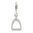 thumbnail image 1 of Sterling Silver Small Polished Horse Stirrup Charm, 1 of 2