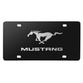 thumbnail image 1 of Ford Mustang 3D Black Stainless Steel License Plate, 1 of 6