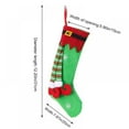 thumbnail image 4 of 2 Pcs Elf Leg 3D Christmas Stockings 12.2 Inch Personalized Stocking Funny Stockings for Xmas Tree Fireplace Hanging Family Holiday Party Seasonal Decoration Ornament Children Gift, 4 of 5