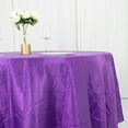 thumbnail image 5 of BalsaCircle 120" Purple Accordion Crinkle Taffeta Round Tablecloth Decoration, 5 of 8
