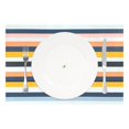 thumbnail image 2 of Ryvnso Placemats Set of 4 Stripe Line Dining Mats Heat-Resistant Non-Slip Washable Table Mat, 2 of 8