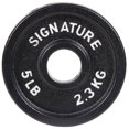 thumbnail image 2 of Signature Fitness Deep Dish 2 In. Olympic Cast Iron Weight Plates with E-Coating, Pair, 2 of 8