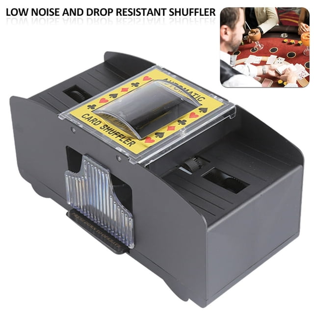 Automatic Card Shuffler Low Noise Poker Card Shuffling Machine Battery Operated for Home Bedroom Camping