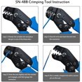 thumbnail image 2 of E-TING SN-48B Waterproof Connector Ratcheting Dupont Crimping Tool For 26-16 AWG 0.14-1.5mm² Wire Insulated Terminals, 2 of 2