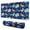 DarkBlue Cartoon Dinosaurs-1, variant on Long Mouse Pads for Desk,DarkBlue Cartoon Dinosaurs Pattern Desk Mats on Top Of Desks, Desk Mouse Pad Extra Large with 3mm Non-Slip Base and Stitched Edge for Gaming,Office,Work,Home 31.5"x11.8"