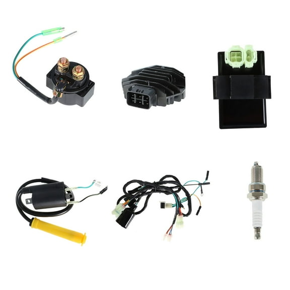 CDI Ignition Coil Spark Plug Wire Harness Assembly 31600-HM8-013 Fit for Honda Sportrax 400 400EX 1999-2004 32100-HN1-000