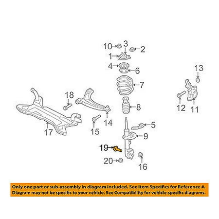 - CHRYSLER OEM Front Suspension-Lower Control Arm Rear Bolt 6104264AA