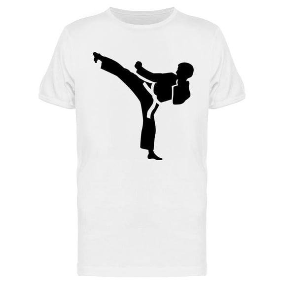 Karate High Kick T-Shirt Men -Image by Shutterstock, Male Large