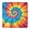 Colorful Tie Dye, variant on Colorful Tie Dye Mandala Pattern Square Fitted Tablecloth with Elastic Edge,Square Table Cover,Washable Elastic Table Cover for Home Kitchen Party Decor 34"x34"