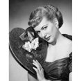 thumbnail image 2 of Portrait of a young woman holding a Valentine gift Poster Print (24 x 36), 2 of 4
