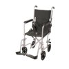 Drive Medical Lightweight Transport Wheelchair, 19" Seat, Silver