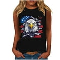 thumbnail image 2 of Jsaierl Women's 4th of July Tank Tops Summer Patriotic USA Flag Graphic Tees Loose Fit Sleeveless T Shirts Camisole Athletic Crewneck Tanks S-XXXXXL, 2 of 4