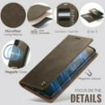 thumbnail image 4 of Compatible con la Funda Billetera Samsung Galaxy S22 Compatible con Magsafe, Soporte para Tarjetero con Bloqueo RFID con Tapa de Cuero PU 2 en 1 Funda Desmontable Magnética a Prueba, 4 of 9