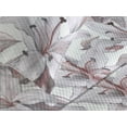 thumbnail image 3 of Ambesonne Flowers Quilted Coverlet 2 Pcs, Soft Lily Ornament Pastel, Twin Size, Coral Pale Mauve and Dimgray, 3 of 4
