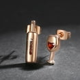 thumbnail image 1 of Xihbxyly Ofertas de hoy Exquisitos pendientes de piedra natal, metales y copa de vino para mujeres y niñas, joyería, regallo de cumpleaños, 1 of 2