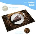 thumbnail image 3 of BaHomeck placemats Set of 4 Majestic Lion With Golden Mane Adorned In Intricate Patterns Cotton Linen rectangle Placemats for Kitchen Dining Table Indoor,Outdoor,18*12inch, 3 of 4