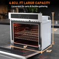 thumbnail image 2 of 30 inch Electric Single Wall Oven with Convection Fan Touch Control, Large Oven Capacity, 360° Rotisserie, Fingerprint Resistant Stainless Steel, 2 of 7