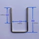 thumbnail image 1 of Tubo cuadrado en U Placa en U hexagonal de acero Cuadrados internos Placa en U Práctico U de acero para poste Placa de soporte en U Cuadrados marinos Perno en U con fijación U Cuadrado M6, 50 * 80 mm Plata 10 piezas ShuxiuWang 8390606621221, 1 of 1