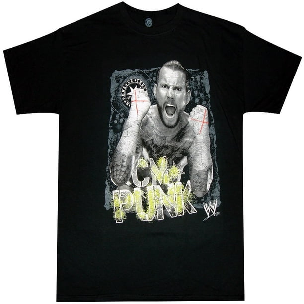 cm punk t shirt aew uk