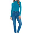 thumbnail image 2 of Natural Uniforms Long Sleeve Turtle Neck Body Suit-Breathable Cotton Stretch Leotard(Teal, X-Large), 2 of 5