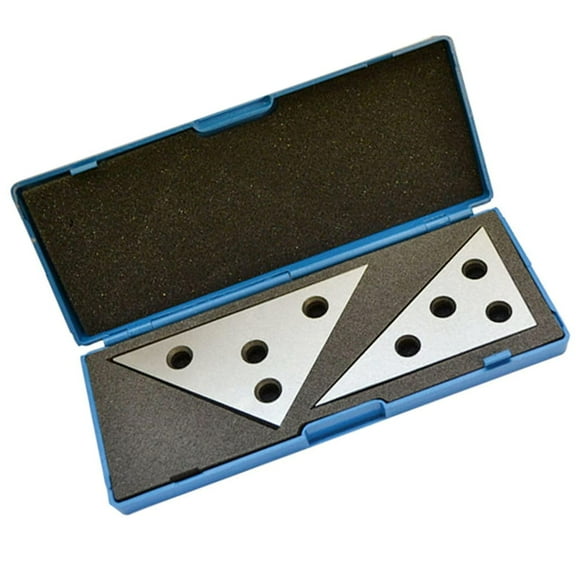 PET-U Gage Blocks Precision Angle Block Set 30-60-90 45-45-90 Degree Machinist Tool Lathes Milling Ground Gauge Angle Calibration Gage Inspection Block