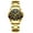 All Gold Black Face Women's Model, variant on Gold Couple Watches Hot-Selling Model for Women and Men, Business Waterproof Steel Band Couple Quartz Watches, Fashionable Business Wristwatches