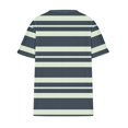 thumbnail image 4 of yillto Womens Summer Plus Size Top Short Sleeve V Neck Loose Striped Blouse Causal Tshirts with Pockets, 4 of 5