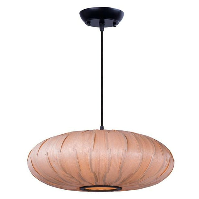 Maxim 12603UDBK 20 in. Norwood LED One-Light Single Pendant Ceiling Light, Black