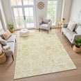 thumbnail image 7 of Addison Rugs Mayfield Premium Machine Washable Transitional Damask Gold Rectangle Rug, 3' x 5', 7 of 7