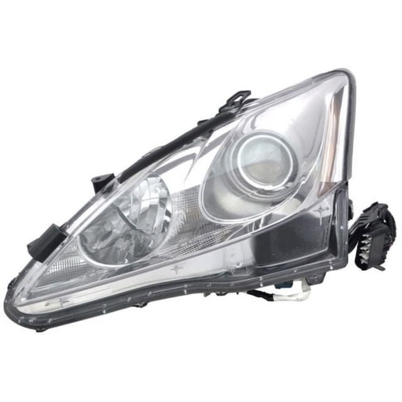 Left Headlight Assembly - Compatible with 2011 - 2015 IS250 C F Sport 2012 2013 2014