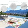 thumbnail image 3 of Spring Easter Outdoor Rug for Patio/Deck/Porch, Non-Slip Large Area Rug 5 x 7 Ft, Colorful Eggs Daisy Flowers Basket Butterfly Indoor Outdoor Rugs Washable Area Rugs, Camping Rug Carpet Runner, 3 of 8