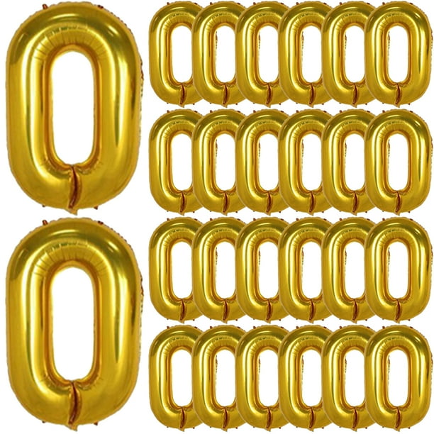 KAKOWELY 50 globos de aluminio con temática retro para cumpleaños, bodas y fiestas.