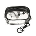 thumbnail image 1 of Bolsa pequeña para muñecas, bolsa transparente de PVC para exhibir muñecas, organizador colgante, bolsa de almacenamiento para muñecas pequeñas de PVC Rectángulo negro, 1 of 10