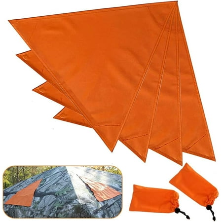 KHAMPA Blaze Orange Safety Blind Panels - Magnetic - Includes Carrying Bag - 15 3/4 inch per Side - More Than 100 sq in per Panel - Set of 4