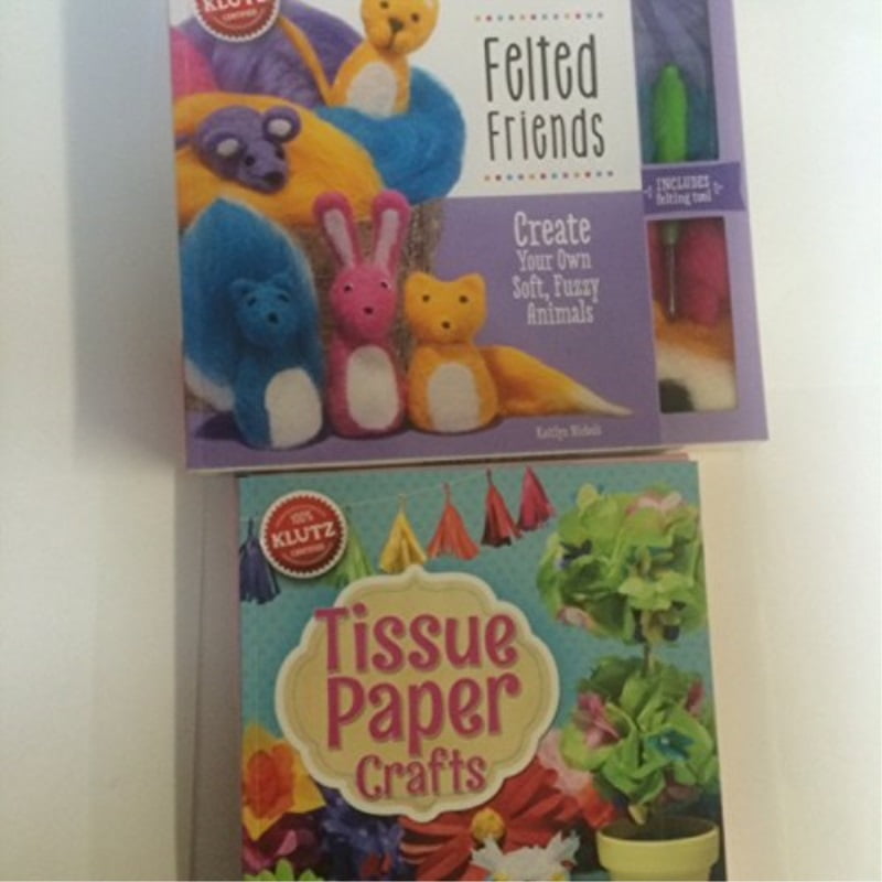 Klutz Felted Friends and Tissue Paper Crafts Combo Set