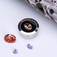 thumbnail image 3 of Round Small Loose Gemstone Display Box Case with Top Lids Silver, 3 of 5