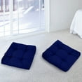 thumbnail image 5 of Costway 2 PCS 21'' x 21'' Patio Chair Seat Cushion Pads Indoor/Outdoor Navy, 5 of 12