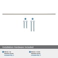 thumbnail image 5 of Amerock Bar Pulls 25-3/16 inch (640mm) Center-to-Center Satin Nickel Cabinet Pull, 5 of 8