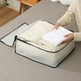 thumbnail image 5 of Moisture-proof quilt storage bag translucent visible clothing quilt storage box M, 5 of 7