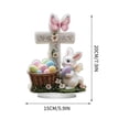 thumbnail image 1 of ddioayh Acrylic Tabletop Display Easter Bunny Flat Decor for Office Bedroom Cafe Holiday Decoration Durable Lightweight Gift Idea, 1 of 6