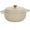 white, variant on 5-quart cast iron dutch oven pot with lid, featuring a lid and heat-resistant double handles,Heavy-duty cookware ,suitable for baking, grilling, stewing, and cooking,Blue.